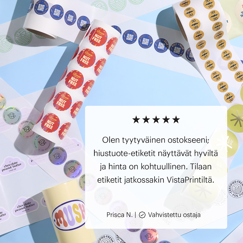 Esimerkki 8 valitusta tuotteesta