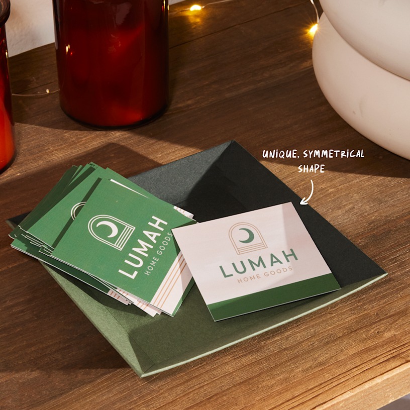 square business card printing