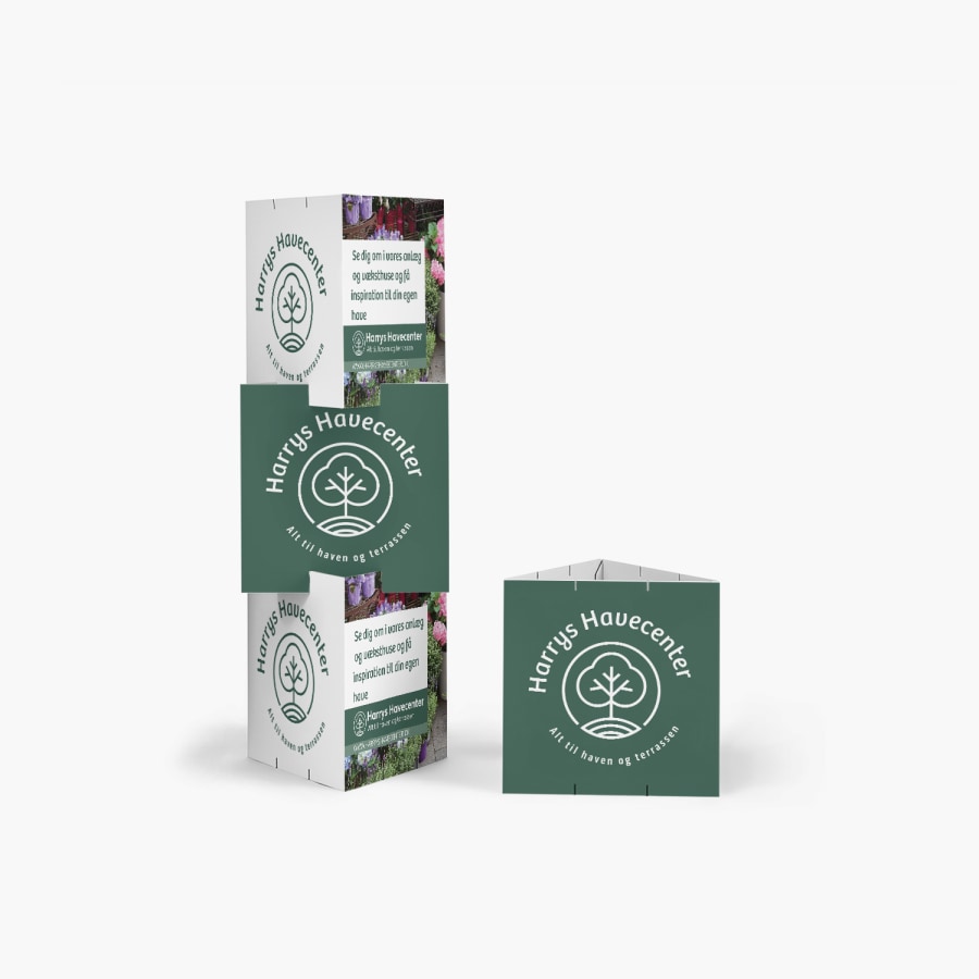 Grøn trekantet gulvstander 