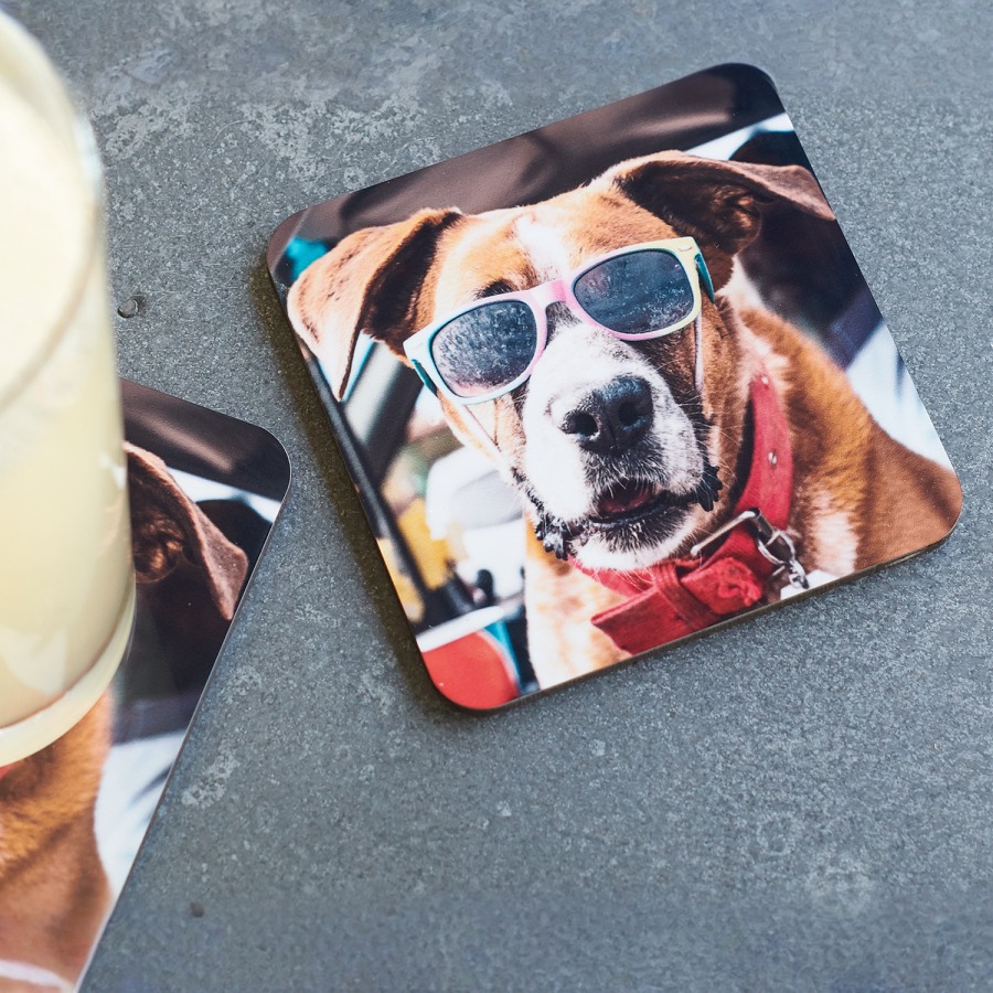 Personalised photo coasters