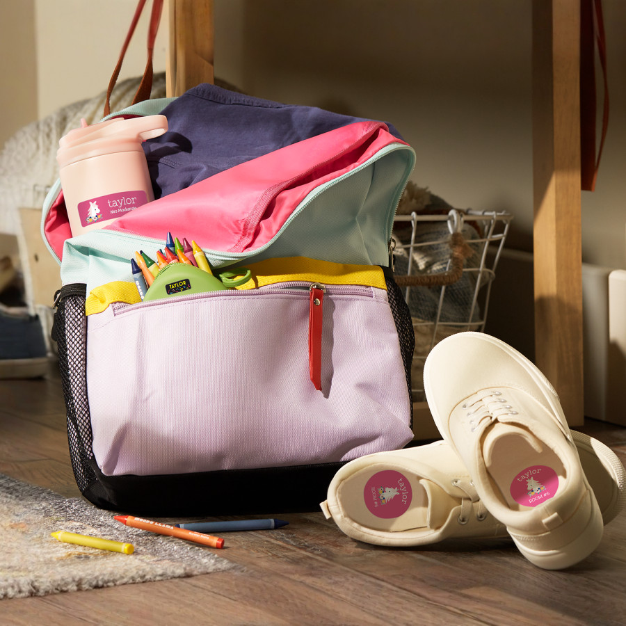 Personalised school labels