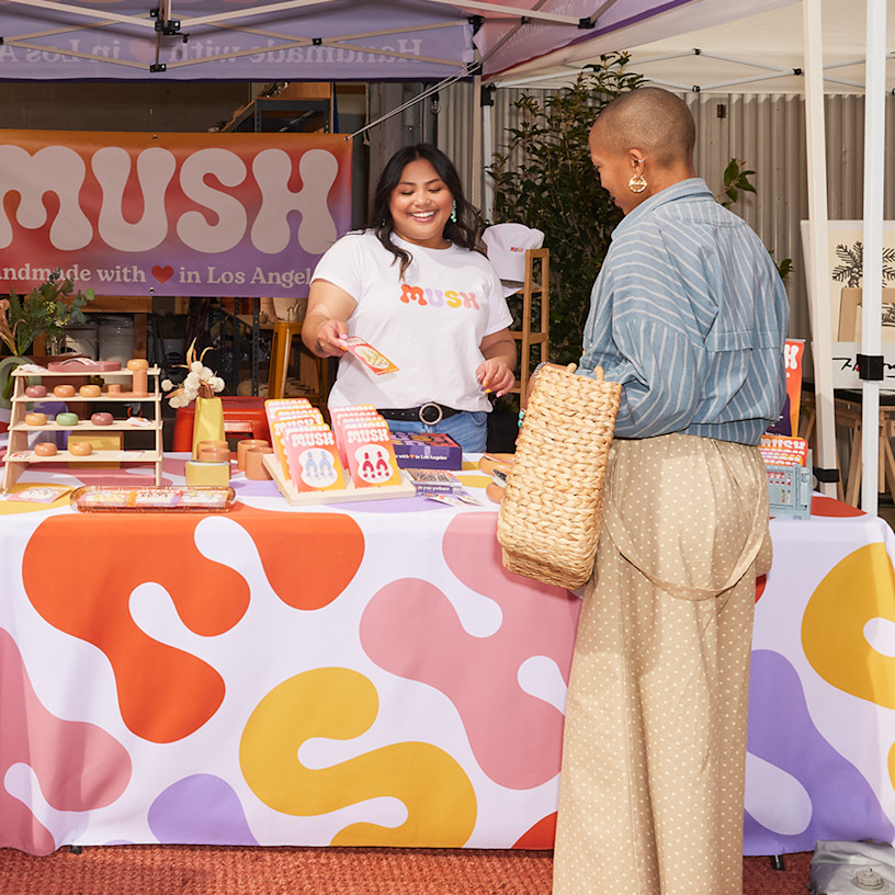 Custom printed tablecloth