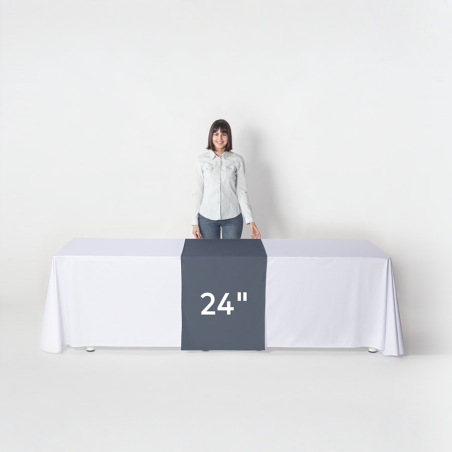 custom table runners for trade shows 
