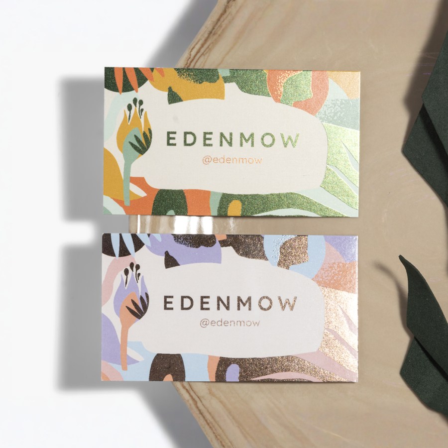 Color swatch sheet showing that foil accent can come in any color.