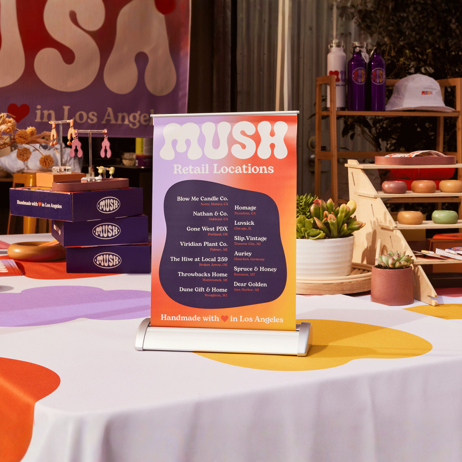 mounted table top signs