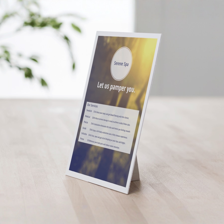 Example 4 of selected product