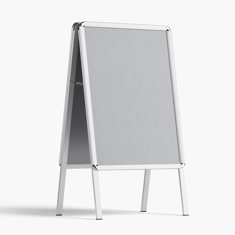 frame stands made of aluminum