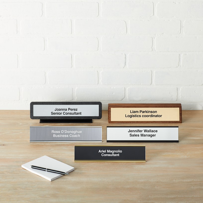 desk name plates canada 