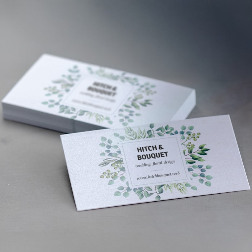 A close up detail of the pearlescent paper.