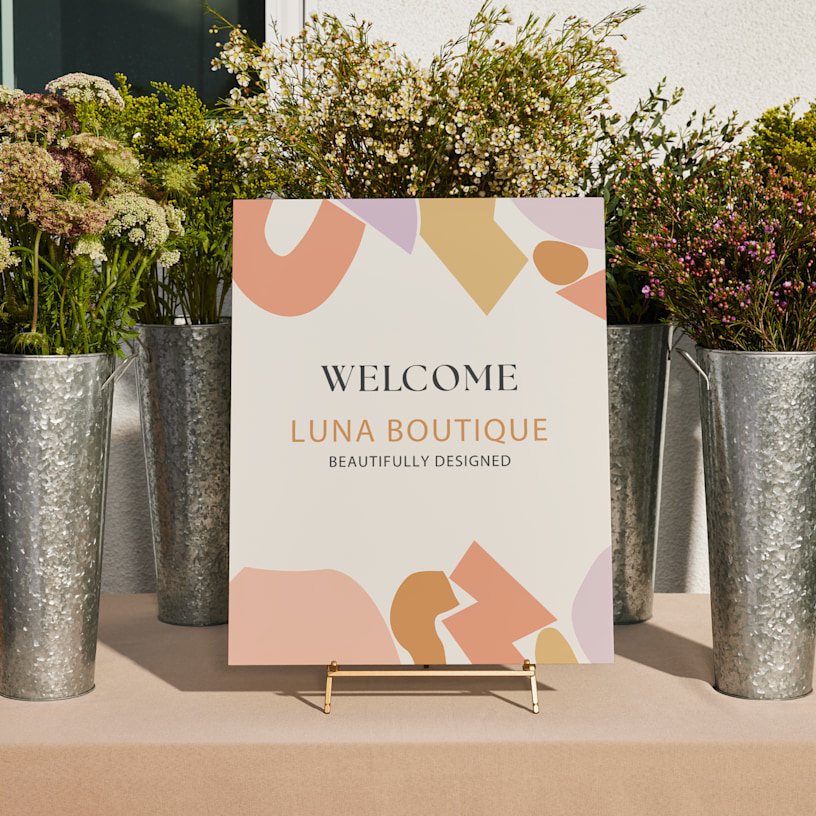 Custom Welcome Signs Printing For Business VistaPrint UK