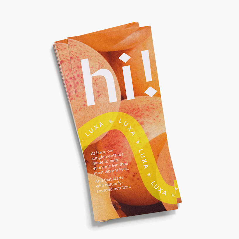 A custom size poster promoting a health and wellness business.