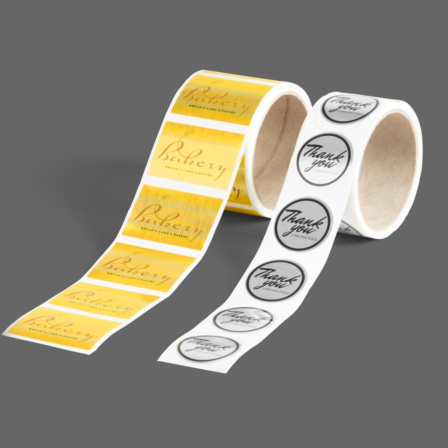 Foil roll labels