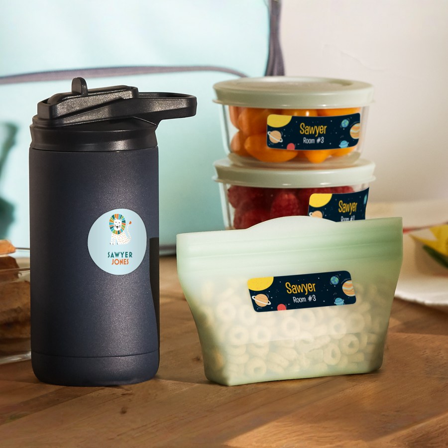 Personalised school labels