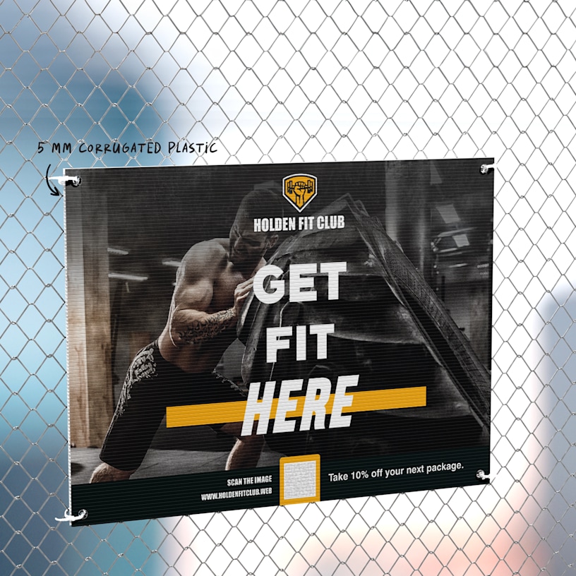 Custom corflute signs