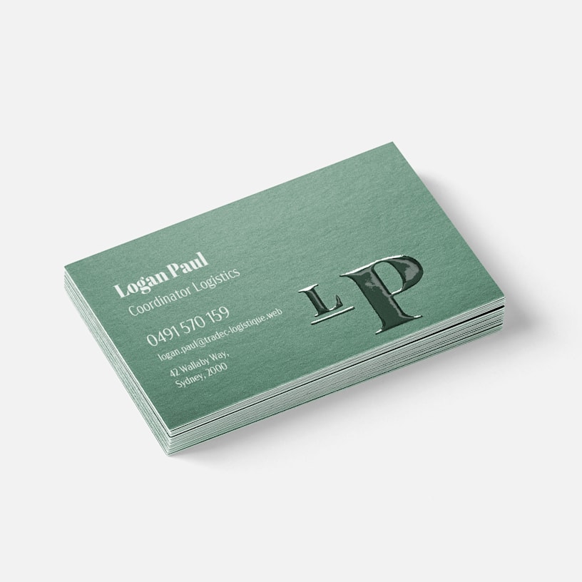 Spot uv business cards