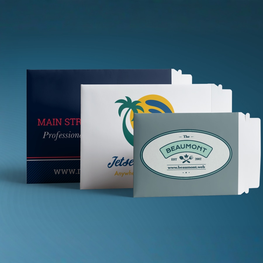 Custom shipping envelopes in different sizes 