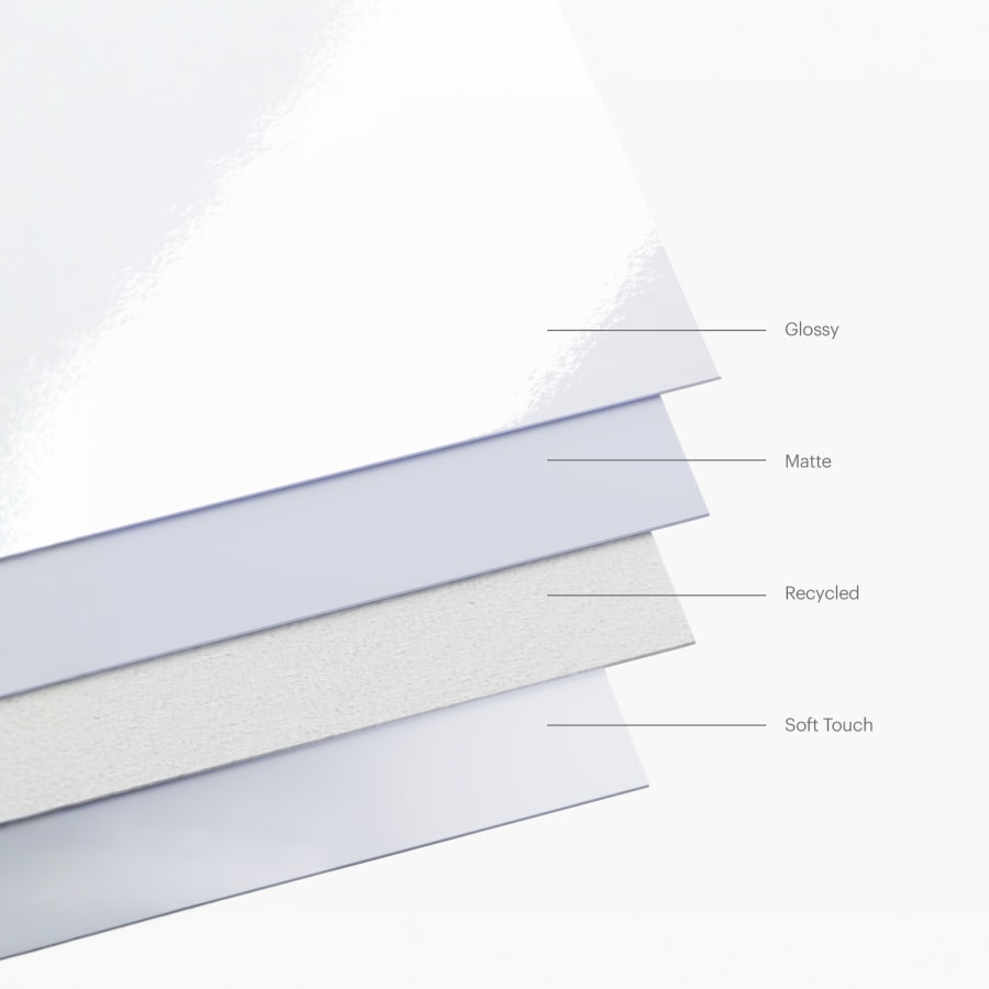 Cover material options, labeled by name. 