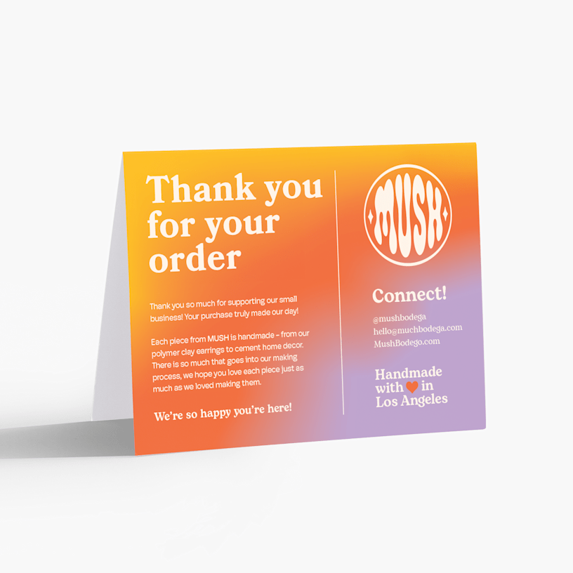 Custom Thank You Cards