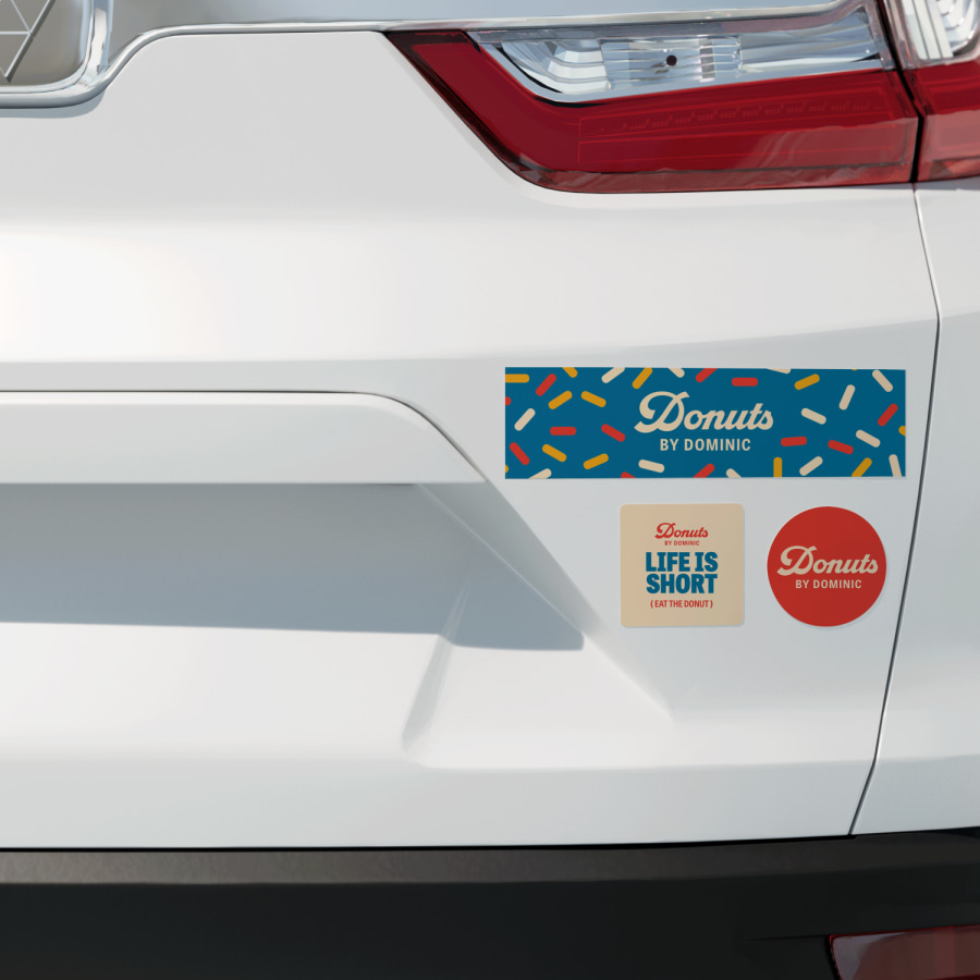 Blue car bumper stickers