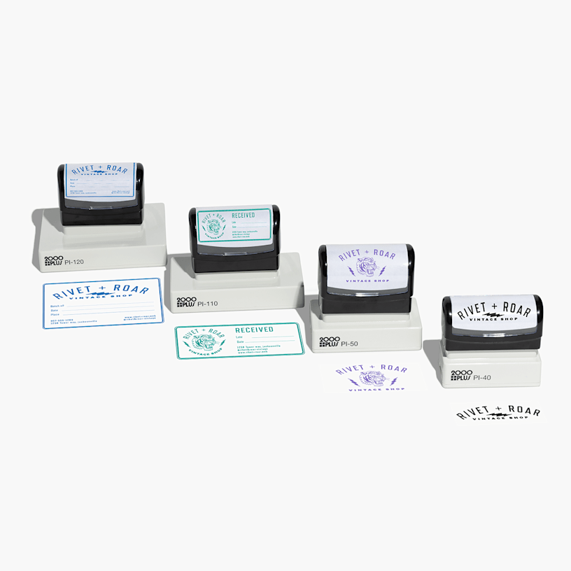 Custom pre-inked stamps for businesses