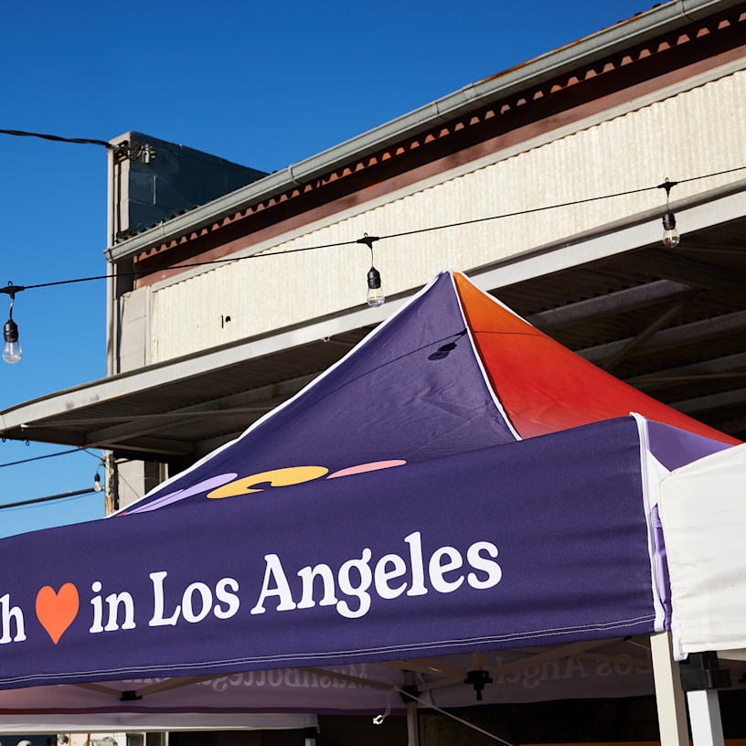 A close up of the top of the canopy tent.