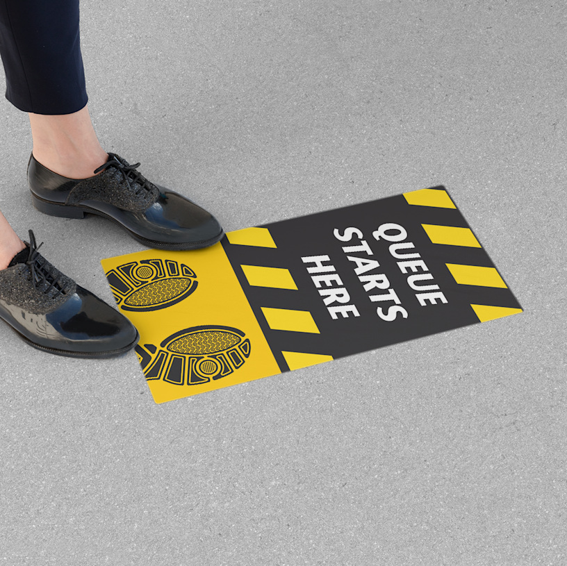 floor vinyl stickers for business