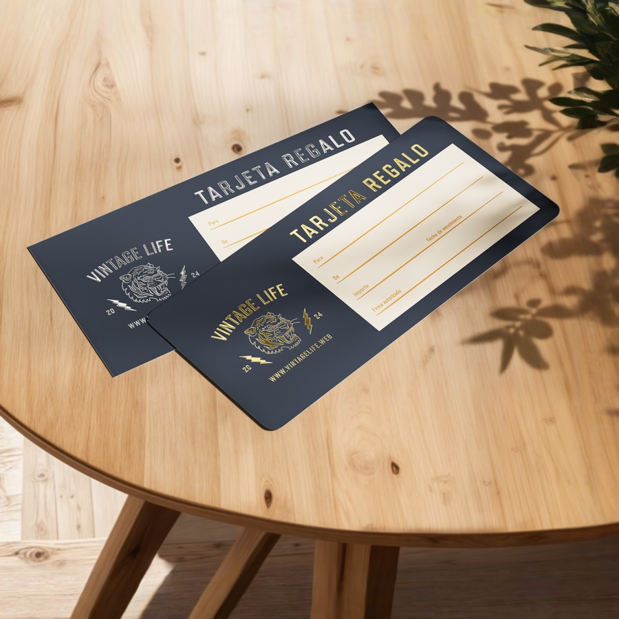 Tarjetas regalo personalizadas
