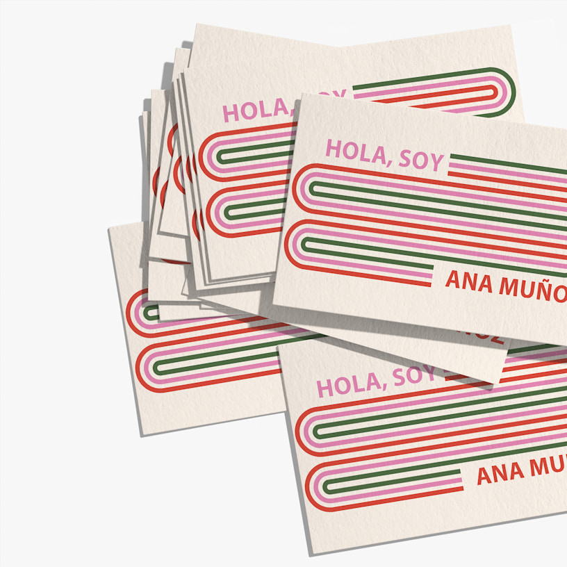 Tarjetas de visita de algodón para una persona llamada Jo Miller.