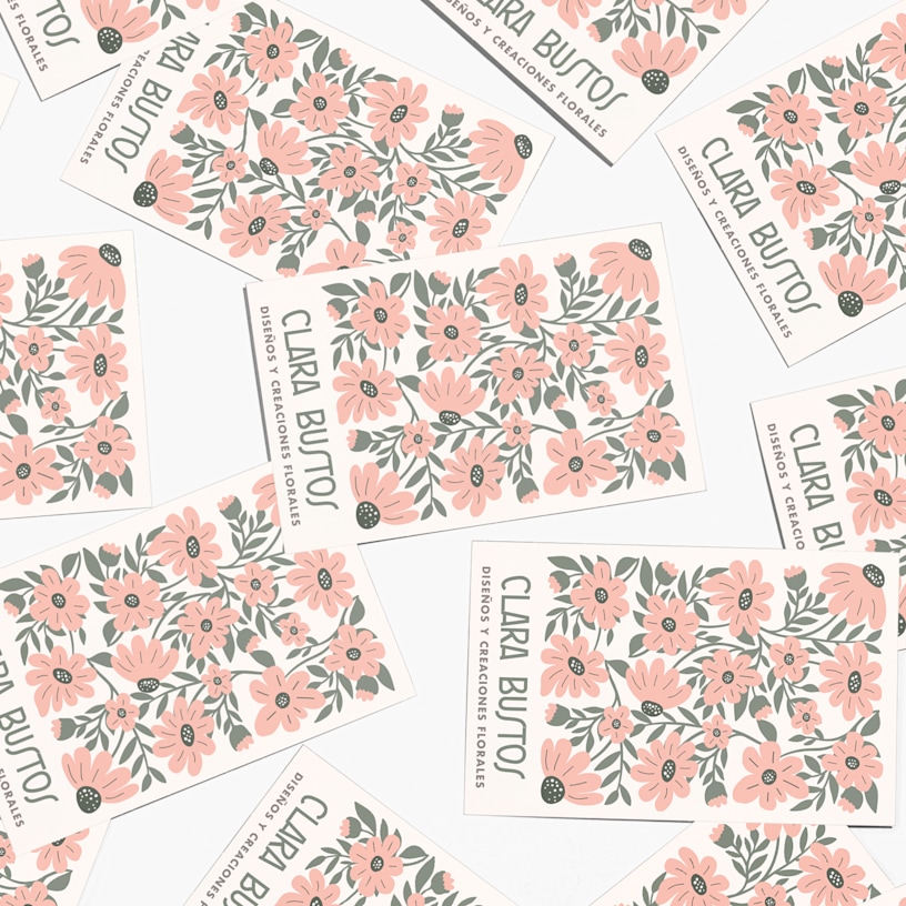 Varias tarjetas de visita de tacto suave para una persona llamada Claire Dubois.