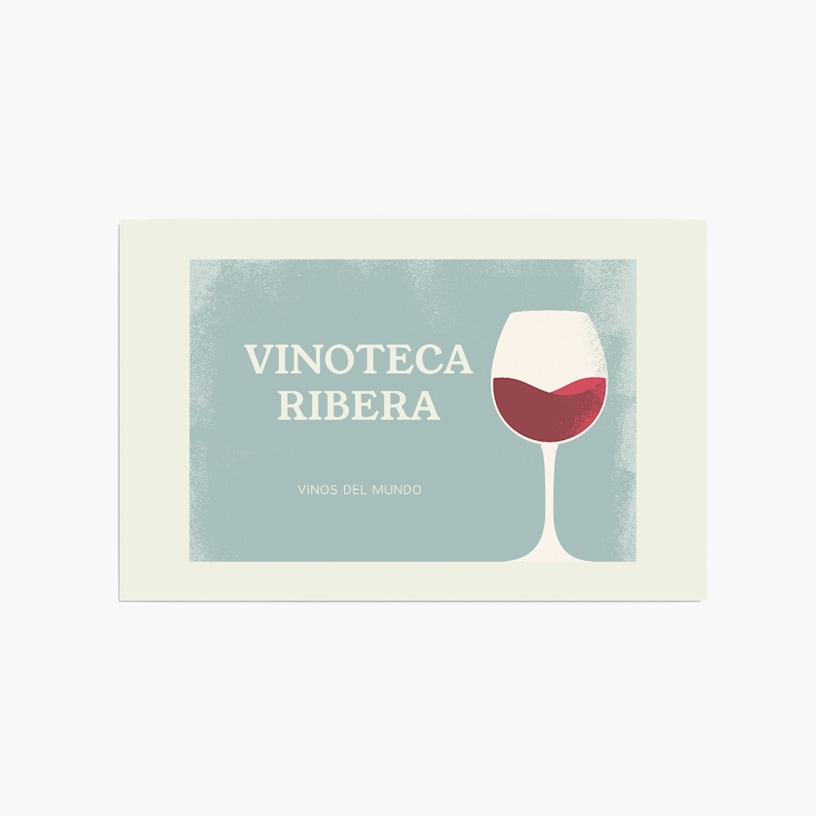 Un mantel individual sencillo y elegante de una bodega de vino.