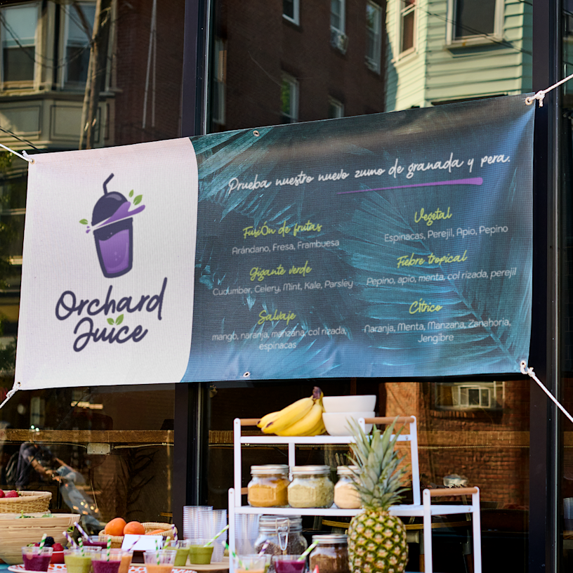 lona para vallas verde personalizada