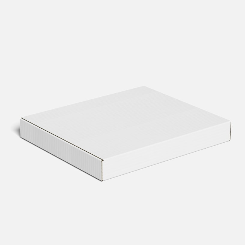 1 caja plana para envíos sin impresión.