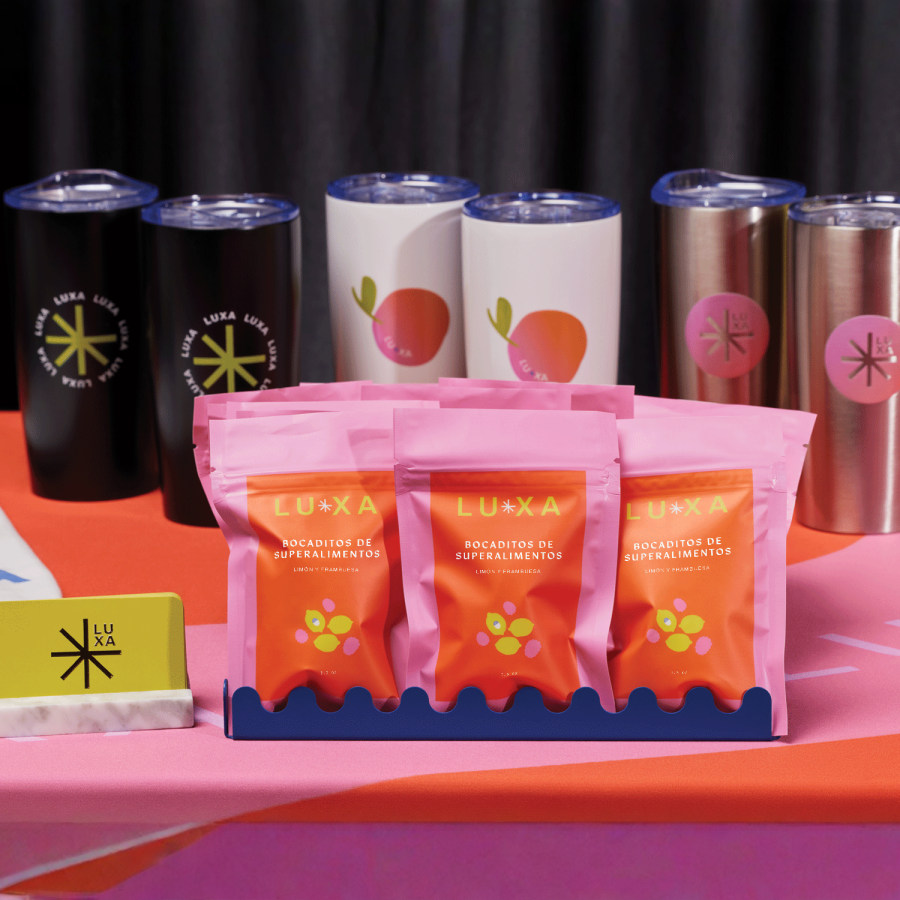 Bolsas planas para bocadillos saludables de frambuesa y limón.