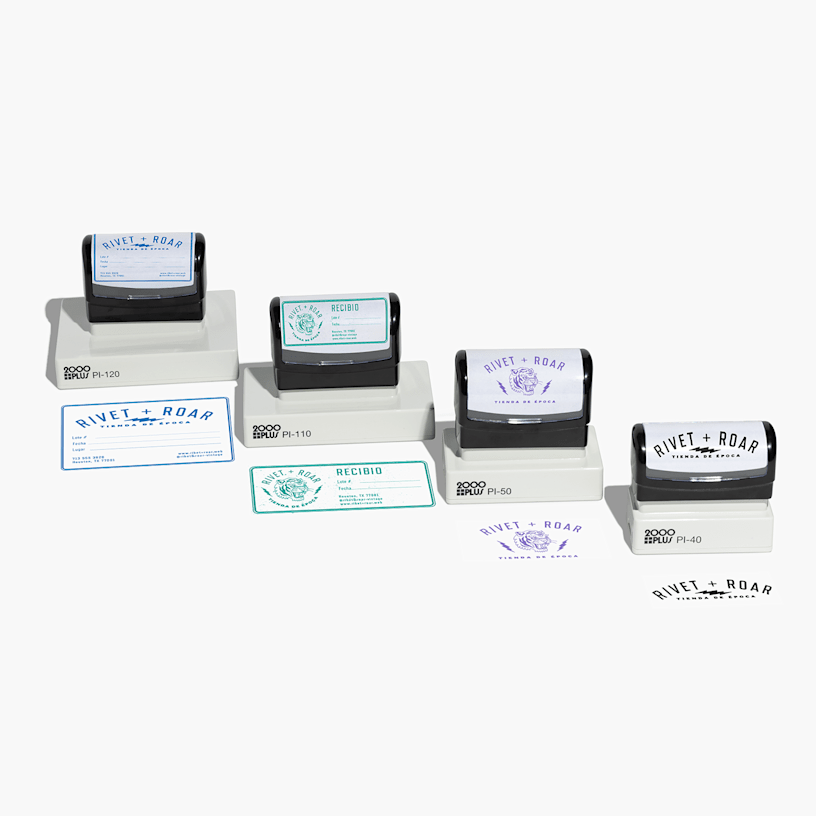 Custom pre-inked stamps for businesses