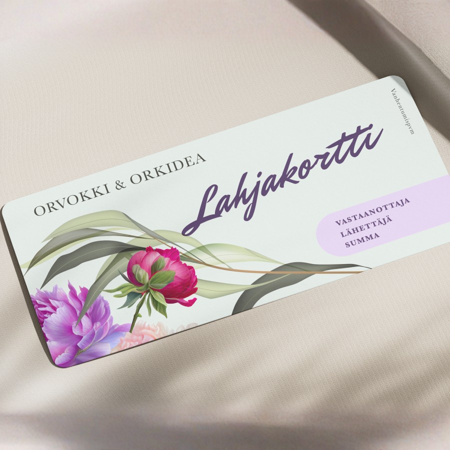 Personoidut lahjakortit