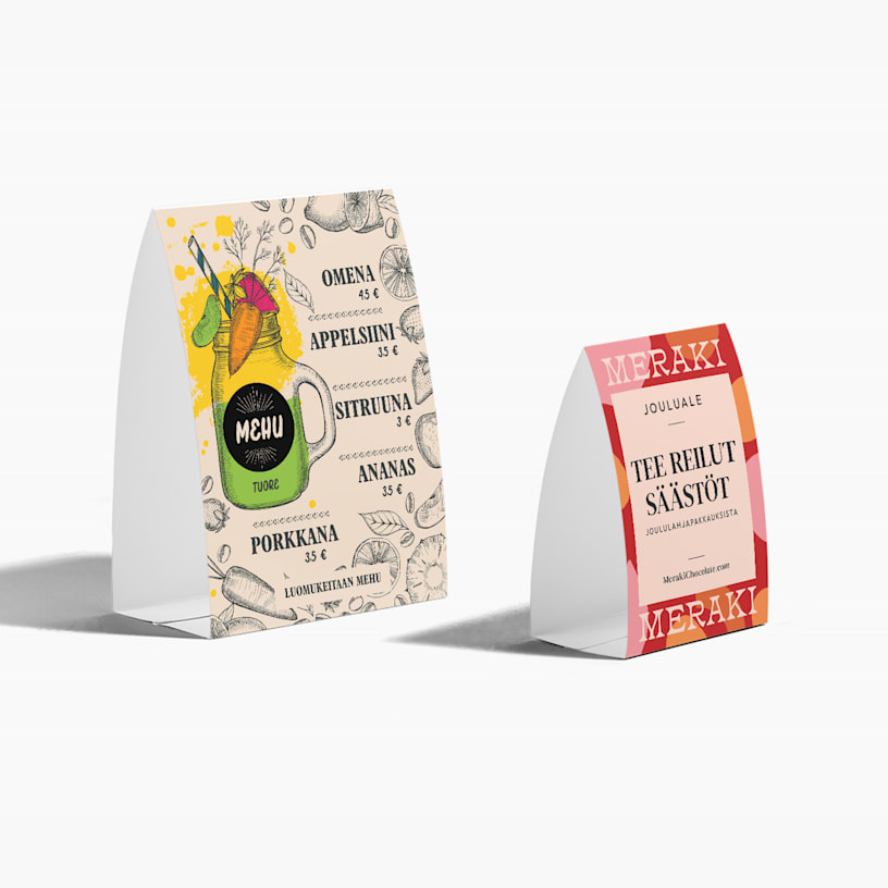 Esimerkki 1 valitusta tuotteesta