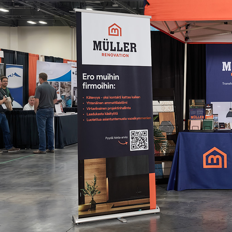 Roll up -banderollien painatus