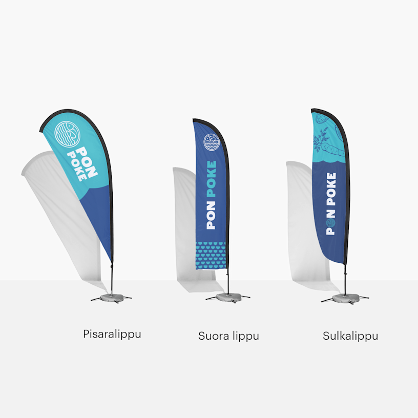 Beach flag Suora lippu Pisaralippu