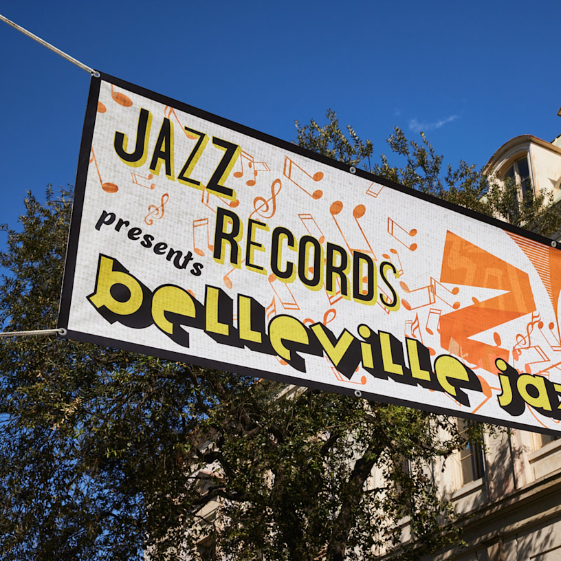 Bâche opaque pour un festival de jazz.