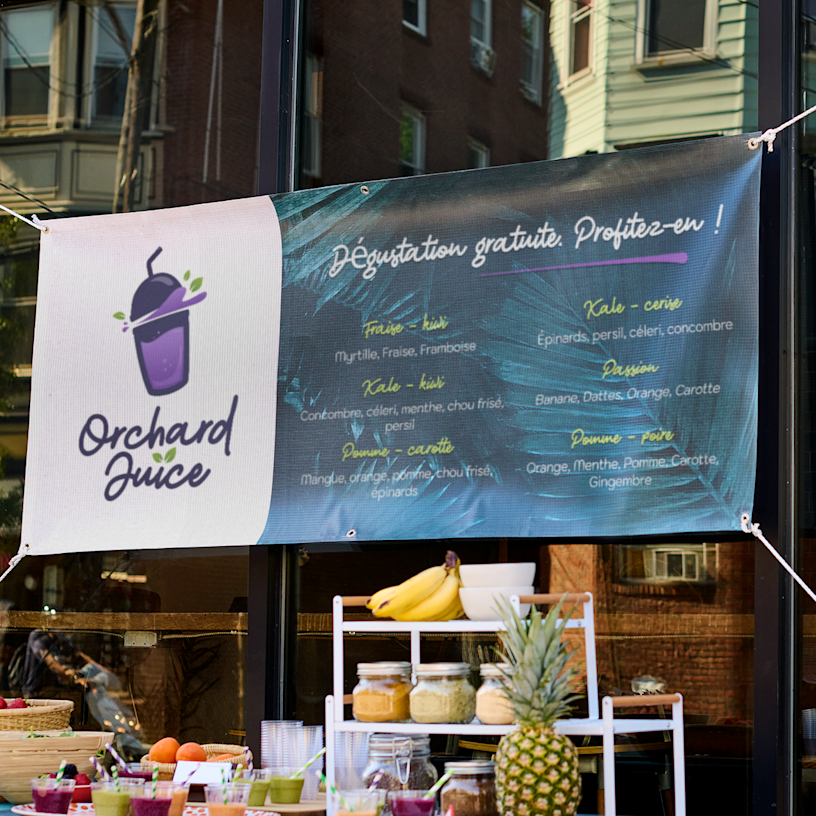 banderole de clôture verte personnalisée