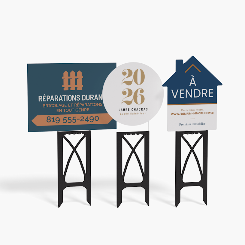 Impression de pancartes d’extérieur vertes