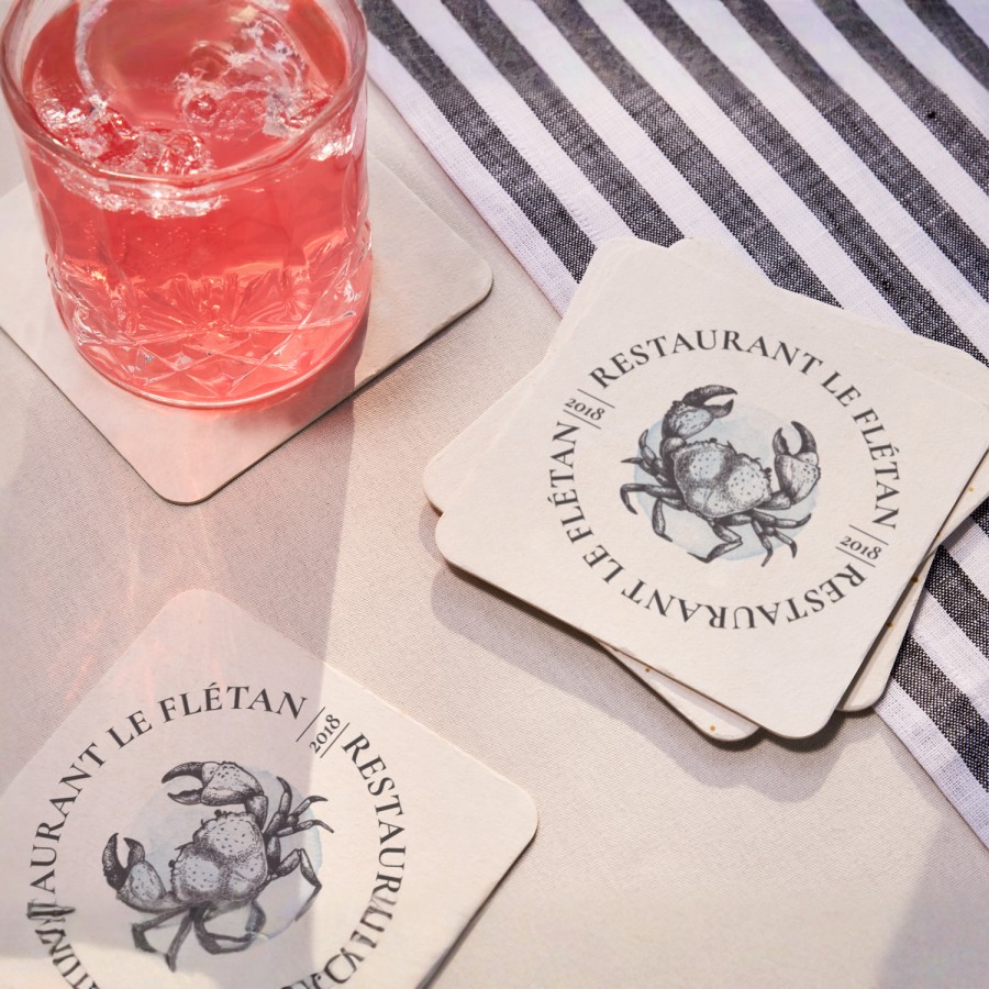 Sous-verre en carton au Canada