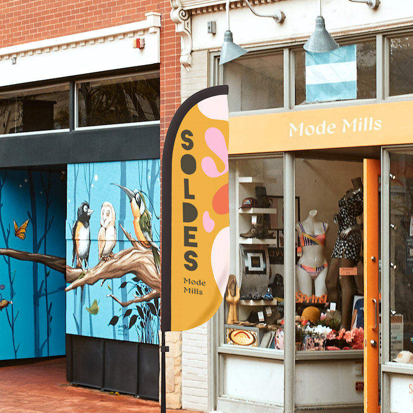 drapeaux publicitaires