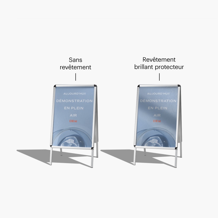 encarts de panneaux sur pieds