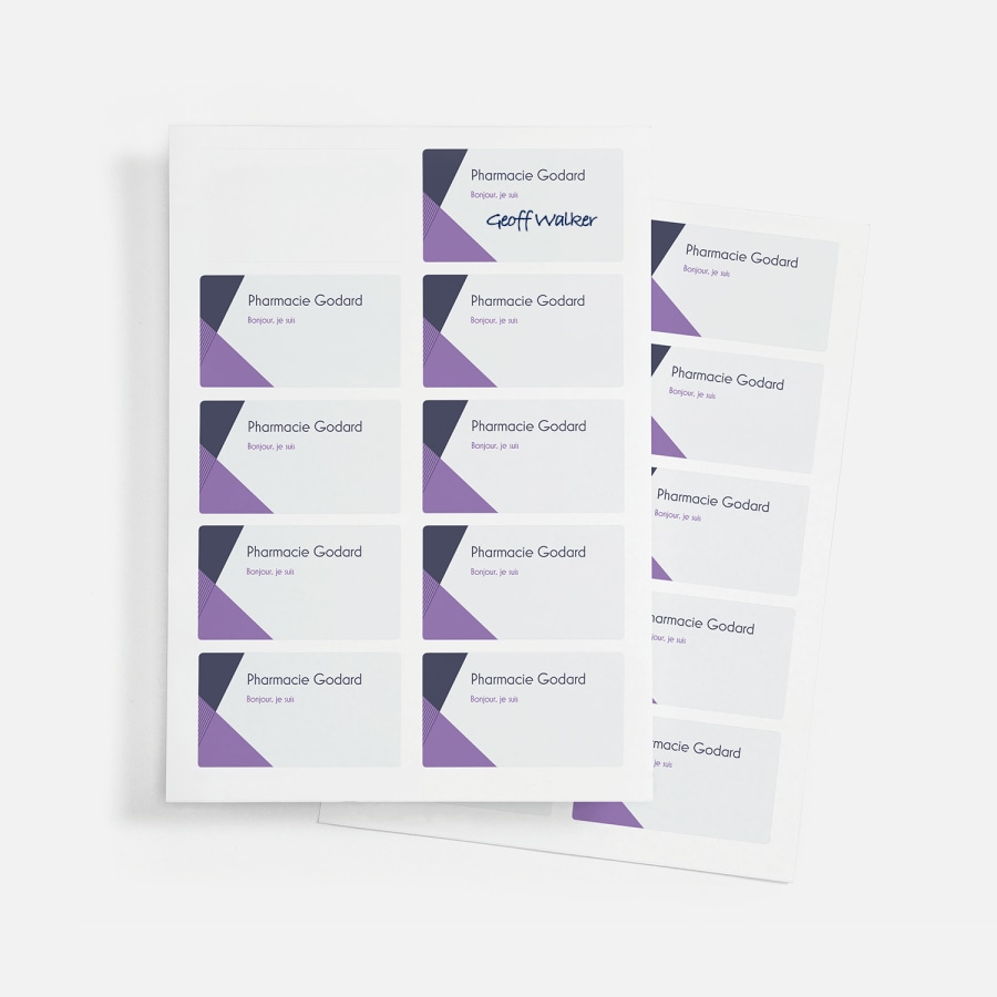 badges autocollants personnalisés