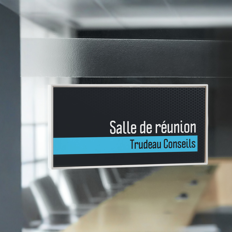 plaques de porte en plastique