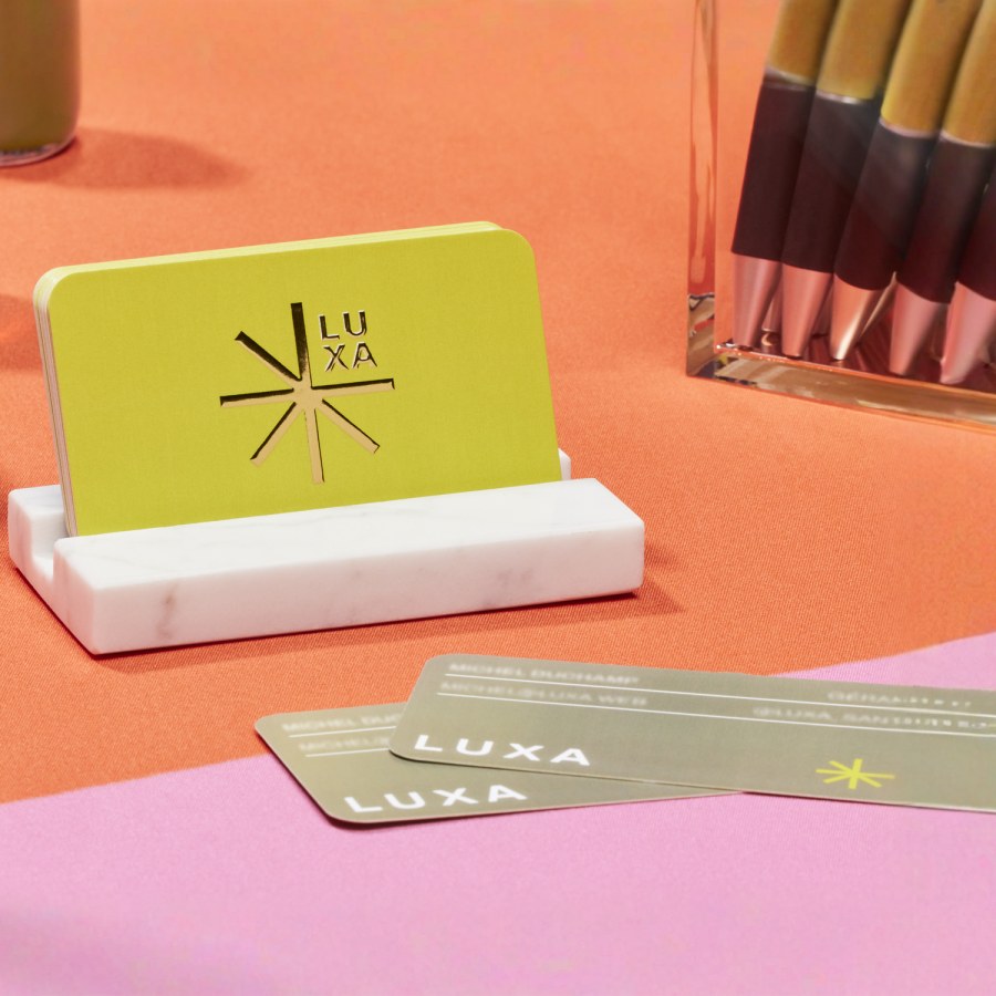 Cartes de visite aux coins arrondis