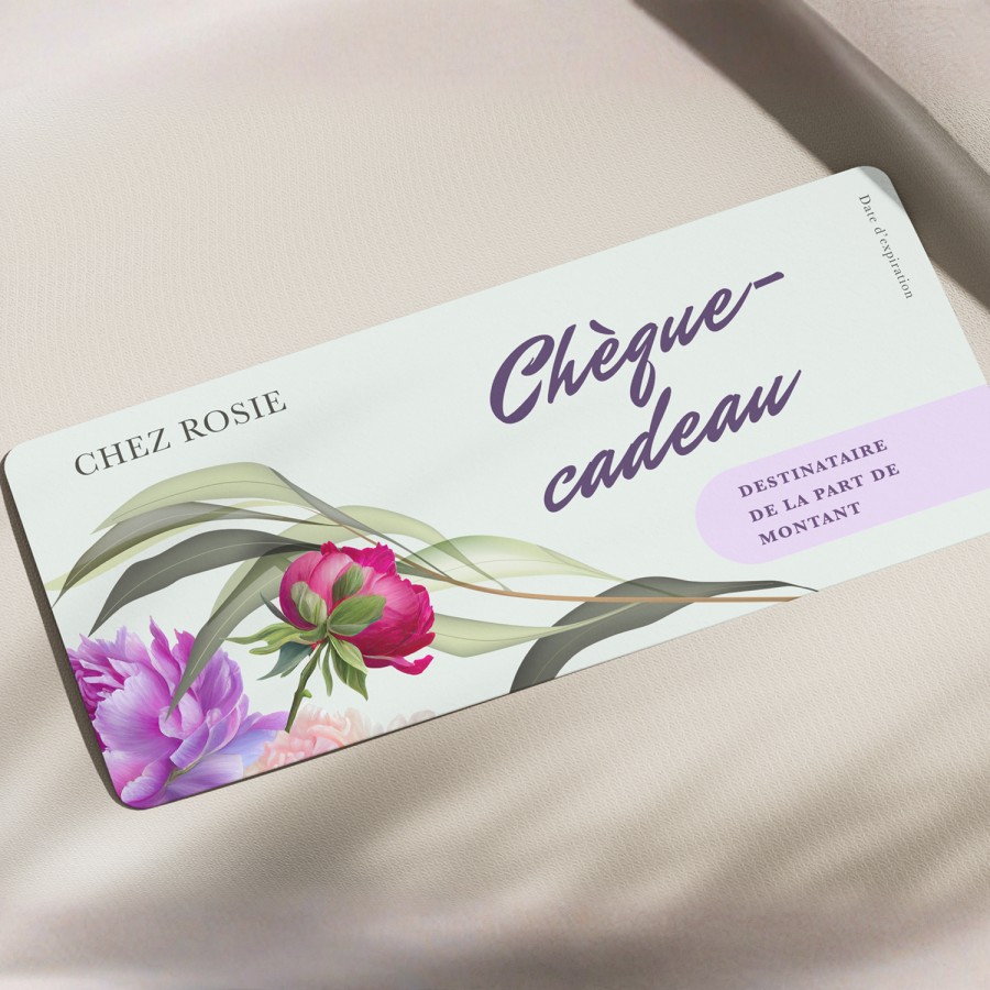 Cartes cadeaux personnalisées