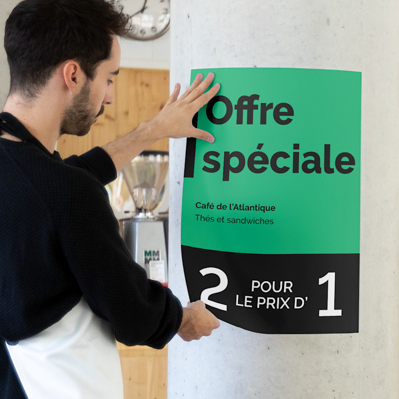 Impression d’affiches autocollantes