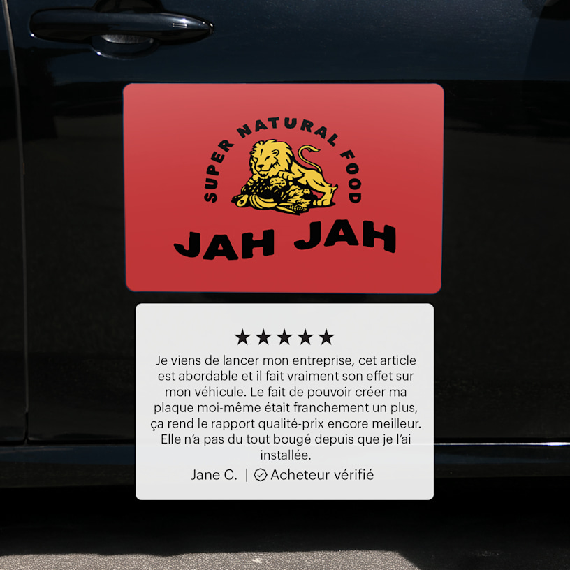 Plaques aimantées pour portière de voiture